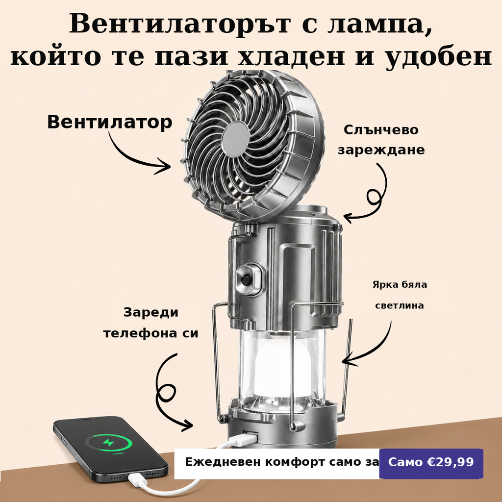 5-В-1 СОЛАРЕН ВЕНТИЛАТОРЕН ФЕНЕР (EEB)